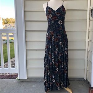 Abercrombie and Fitch navy floral maxi dress